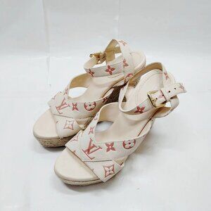 Louis Vuitton Sandals Women Cream Leather (calf) mon-687-092125